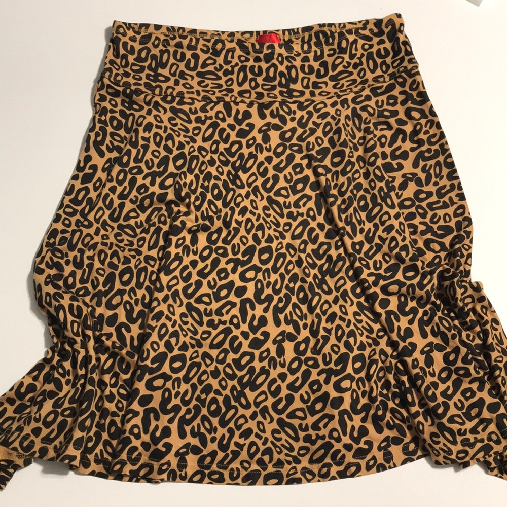 🎉Christina V Cheetah Maxi Midi A like Skirt /F58